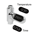 thumbnail image 2 of LED Display Home Water Shower Thermometer Flow Water Self-Generating Temperture Meter Monitor, 2 of 7
