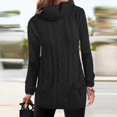 thumbnail image 2 of Yuyuzo Pull Oversize pour Femmes Col Roulé Manches Longues Tricoté Confortable Couleur Unie, 2 of 5