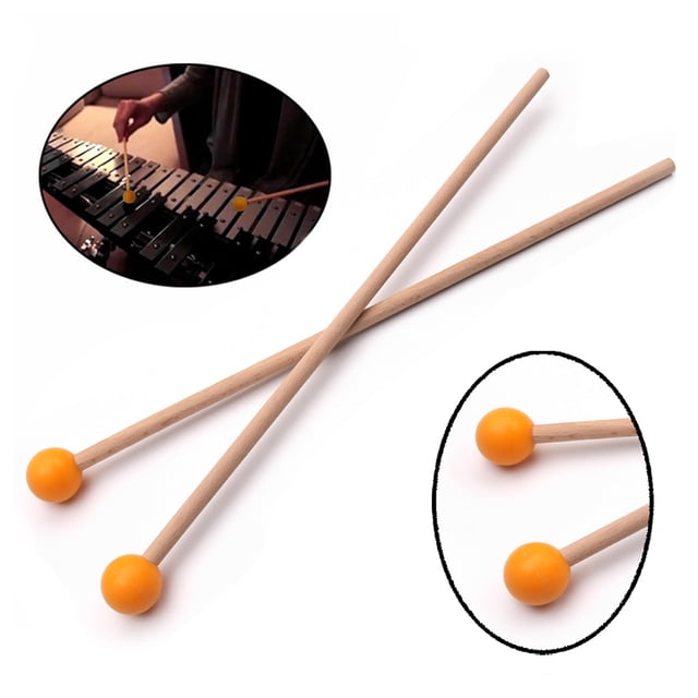 Amdohai 1 Paire Professionnel Xylophone Marimba Baguettes de Percussion Parties