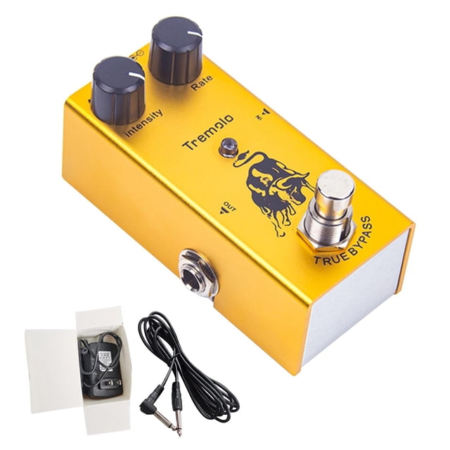 Yellow Metal Guitar Effects Pedal With Distortion And Overload For Electric Guitar Sound Shaping