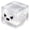 Silver#002, variant on Ghost Cube Stress Ball Squishable Soft Slow Rebound Sensory Fidget Toy