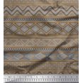 thumbnail image 1 of Soimoi Moss Georgette Fabric Aztec Geometric Printed Fabric 1 Yard 42 Inch Wide, 1 of 3