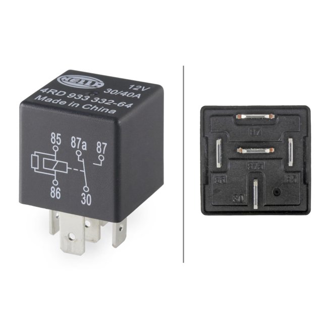 Hella 933332641 Relais Mini Iso 5 Pôles 12V Spdt Res