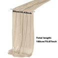 thumbnail image 3 of Cheesecloth Chemin de Table Nappe en Tissu Fromage 90x180 cm Chemin de Table pour Décoration de Mariage Fête d'Anniversaire Décoration de Table Salle à Manger Commode, 3 of 5