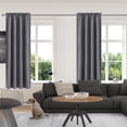 thumbnail image 1 of PRETXORVE Rideaux Isolation Thermique Économie Rideaux de Chambre et de Cuisine Bordure Scandinave Couleur Unie Rideaux en Soie, 1 of 3