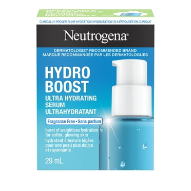 Neutrogena Hydro Boost Sérum Ultra Hydratant, Acide Hyaluronique, Acides Aminés, Électrolytes, Acné, Peau Sèche & Sensible
