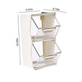 thumbnail image 3 of Tunhigl Plastic Tea Bags Divided Storage Organizers Double Layer Kitchen Cabinets Countertops Pantry Coffee Pods Seasoning Packets Condiments, 3 of 6