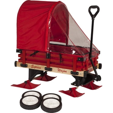 Millside Chariot en bois de luxe convertissable en traîneau