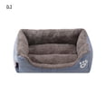 thumbnail image 1 of Pet House Square Movable Pet Bed Neck Support Eco-Friendly Warm Pet Sleeping Mat, Grey, L, 1 of 7