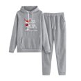 thumbnail image 1 of Birdeem Ensemble Décontracté de Noël pour Femmes Sweat à Capuche Imprimé et Pantalon Long, 1 of 1