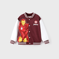 thumbnail image 1 of Marvel Vestes Bomber pour Garçons The Iron Man Rouges Universitaires Chandails Légers Cadeau Automne Printemps 2-9 Ans, 1 of 5