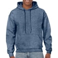 thumbnail image 1 of Gildan Mens Heavy Blend Hooded Sweatshirt, XL, Heather Sport Dark Navy, 1 of 2