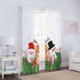 thumbnail image 4 of Goory Rideaux de Noël Luxe 2 Pcs Draperies Texturées en Lin Décoration Maison Rideau de Fenêtre Poche de Tringle Style Chambre-3 L:51 Pouces x H:94 Pouces, 4 of 6