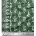 thumbnail image 2 of Soimoi Tissu Poly Georgette Imprimé Feuilles par Yard 42 Pouces de Large, 2 of 3