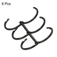 thumbnail image 3 of Unique Bargains 1' Dia. 3 Circle Detachable Metal Binder Rings Loose Leaf Rings, Black 6 Pack, 3 of 6