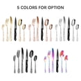 thumbnail image 2 of Amdohai 48PCS Stainless Steel Silverware Set Mirror-Polished Cutlery Flatware Set 8 Steak, 2 of 9