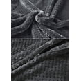 thumbnail image 4 of Women's Flannel Robe Zipper Front Long Plush Full Length Bathrobe with Pockets M-XL, 4 of 6