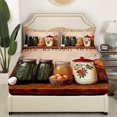 thumbnail image 2 of Erosebridal Rustic Kitchen Fitted Sheet Set Twin, Country Farmhouse Bed Cover, Lightweight 2-Piece, 2 of 5