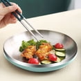 thumbnail image 1 of Stainless Steel Plate Set, Insulated Dinnerware with Chopsticks Spoon, Heat Resistant Food Tray, Dishwasher Safe Metal Tableware, Modern Kitchen Dining Utensils for Home, 1 of 6