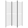 thumbnail image 2 of vidaXL 3-Panel Room Divider White 150x180 cm Fabric, 2 of 5