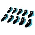 thumbnail image 1 of S SERENABLE 10pcs Neoprene Golf Club Head Covers Wedge Iron Black+Light Blue, 1 of 9