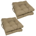 thumbnail image 1 of Coussins de Chaise Carrés Capitonnés en Sergé Uni de 16 Pouces (Ensemble de 4), 1 of 2