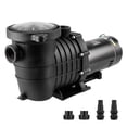 thumbnail image 1 of KFFKFF Above Ground Pool Pump, 1.5 HP, 100 GPM Single Speed Swimming Pool Pump, 110V/240V 3450 RPM 50.9 ft Max Head Pool Pump with Filter Basket, 1 of 9