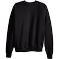 thumbnail image 4 of Hanes Mens EcoSmart Fleece Crewneck Sweatshirt, M, Black, 4 of 4