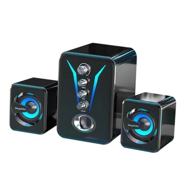 Bluetooth Speakers with Subwoofer Desktop Laptop Speaker, High Quality, Large Volume, Heavy Bass Speaker, Wired Connection To Bluetooth Speaker, with Bright Lighting Bluetooth Speakers with Lights