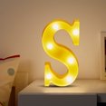 thumbnail image 5 of TopLLC Christmas Decor LED Letter Lights Sign Light Up For Home Party Wedding Decoration Light Up Letters Alphabet Letter Sign Battery Powered For Christmas Birthday Party Decoration warning light, 5 of 5