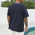 thumbnail image 3 of SDNall Shorts pour Hommes Imprimé Col Rond Mode Décontractée Manches Courtes Blouses Chemises Chemises pour Hommes, Tee-Shirts Manches Longues pour Hommes, Chemises Manches Longues pour Hommes, 3 of 5