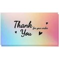thumbnail image 1 of 50Pcs Thank You Cards Small Business, Mini A variety of styles Thank You for Supporting Cards Notes Shopping Holographic Thanks Greeting Cards for Retail Store Owner Goods Customer 2x3.5 Inch, 1 of 4