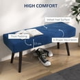 thumbnail image 4 of HOMCOM 39" End of Bed Bench, Upholstered Entryway Bench for Living Room, 4 of 10