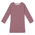 thumbnail image 4 of Ixbnca Robe pour Femme Grande Taille Col Rond Manches Courtes Robes T-Shirt Décontractées Amples Été Robe Courte, 4 of 7