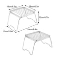 thumbnail image 4 of Becaristey Gril à Feu Pliant pour BBQ Pratique et Portable Multifonction en Acier Inoxydable Portable Type2, 4 of 6