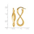 thumbnail image 4 of Boucles d'Oreilles Pendantes en Or Jaune 14K Poli Éternel, 4 of 5