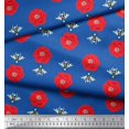thumbnail image 3 of Soimoi Poly Georgette Fabric Floral & Bee Insects Print Sewing Fabric Yard 52 Inch Wide, 3 of 3