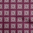 thumbnail image 1 of oneOone Cotton Silk Dark Magenta Fabric Block Craft Projects Decor Fabric Printed By The Yard 42 Inch Wide, 1 of 5