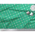 thumbnail image 3 of Soimoi Tissu Crêpe polyester Vert Imprimé Fruits de Chêne au Mètre 52 Pouces de Large, 3 of 3