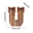 thumbnail image 4 of Wooden English Letter Savings Can with Transparent Glass Front for Coin Storage, 4 of 6