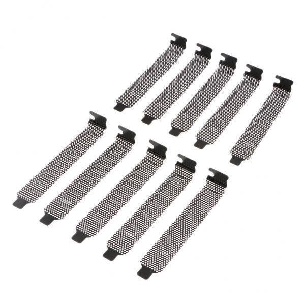 Bunblic 2x10 Pieces Hard Steel Dust Blanking Plate PCI Slot Cover for PC Case