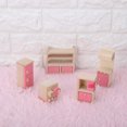 thumbnail image 4 of Fyydes Meubles de Maison de Poupée en Bois, Mini Ensemble de Meubles en Bois de Simulation Réaliste pour Accessoire de Maison de Poupée 1:12, Meubles de Maison de Poupée, 4 of 9