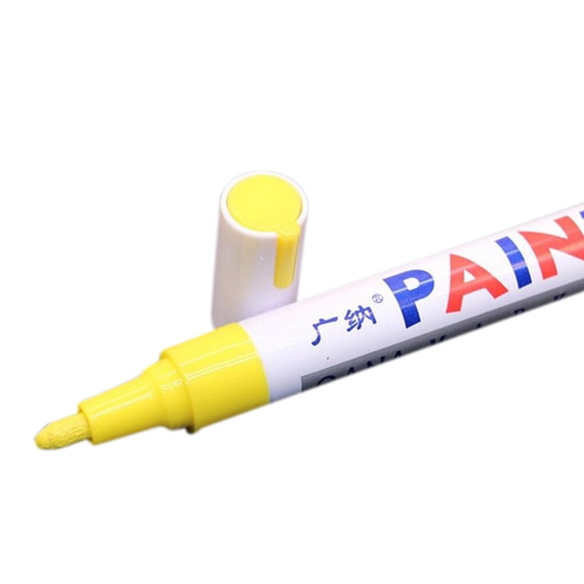 1pc Color Marker Tire Tread Rubber pen red Paint Metal Face Permanent Paint Marker Pen