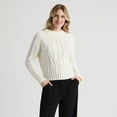 thumbnail image 1 of Pull Torsadé avec Détails de Perles de Mexx pour Femmes, 1 of 5