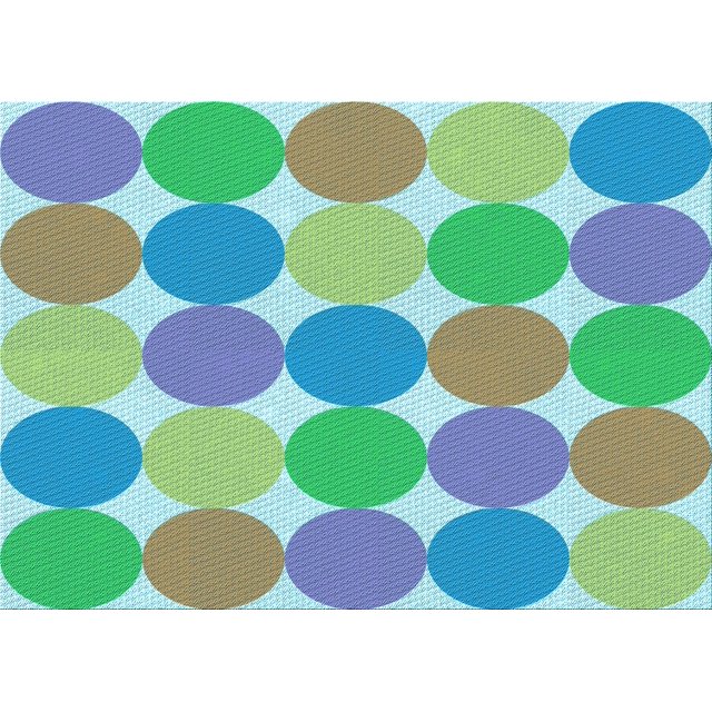 Ahgly Tapis Rectangulaire Lavable en Machine Vert Transitionnel, 6 Pieds x 9 Pieds