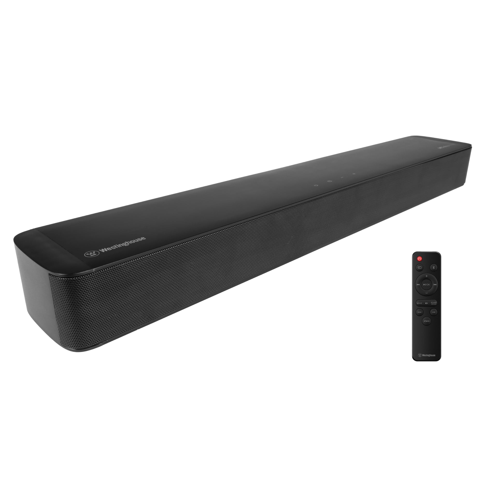 Westinghouse Sound Bar for Smart TV, 2.0 Compact Soundbar with Dolby Atmos and Digital Plus, 120W Surround Sound System for TV, Home Theater Audio, e