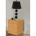 thumbnail image 2 of Hodedah Two Drawer Contemporary Wooden Nightstand in Beige Finish, 2 of 6