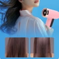 thumbnail image 3 of Hair Dryer, 100000 RPM Blow Dryer for Fast Drying, 200W Cordless USB Rechargeable Portable Quiet Hair Blow Dryer with Nozzle, 15000mAh Battery, for Home Dormitory, 3 of 7