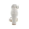 thumbnail image 3 of BLISSFUL STEP Women's Chunky High Heel Ankle Strap Sandals, 3 of 7
