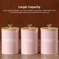 thumbnail image 3 of 3PCS Canister Sets for Kitchen Counter, Storage Canister Multifunctional Storage Jar with Lid for Tea Coffee Sugar, Kitchen Canister Set Food Container Organizer, 3 of 7